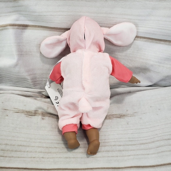 Jakks Pacific Pink Easter Bunny Baby Doll Dark Skin With Tag 9 Inch 2019 - Picture 5 of 8